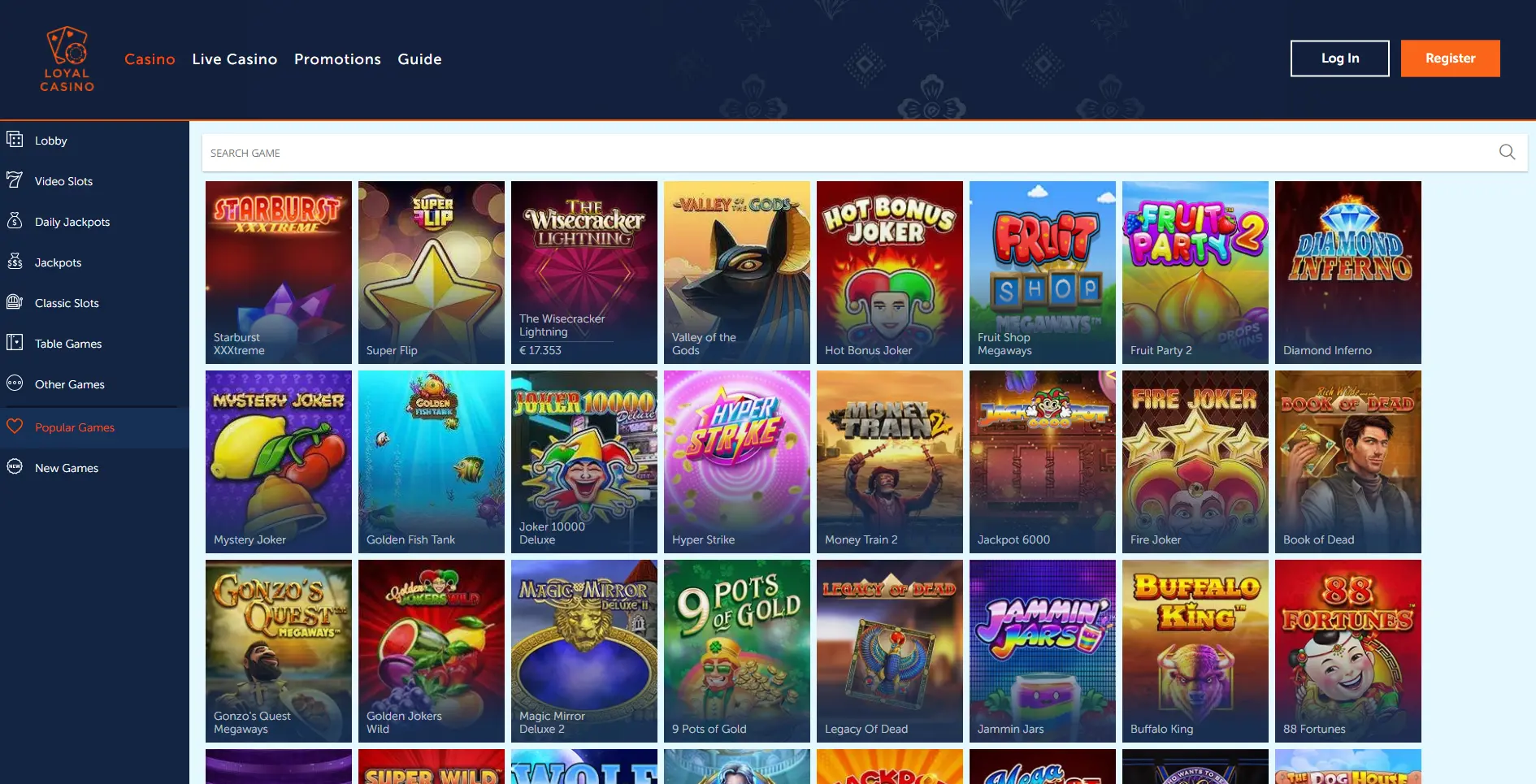 Loyal Casino account